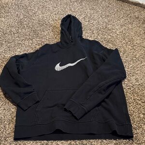 Nike Men's Black Pullover Hoodie